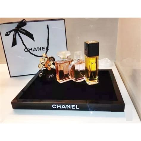 chanel acrylic tray|chanel vanity case with chain.